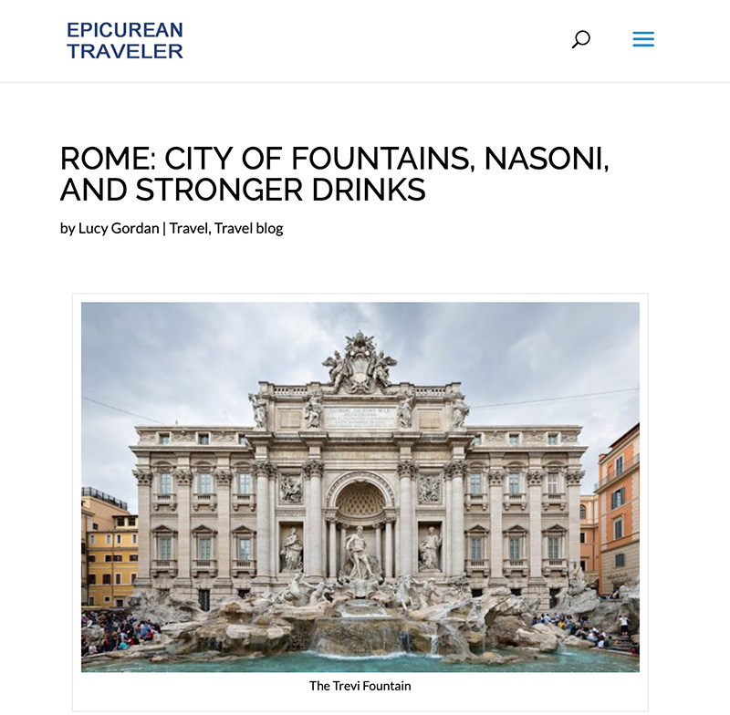 Rome: City of Fountains, Nasoni, and Stronger Drinks