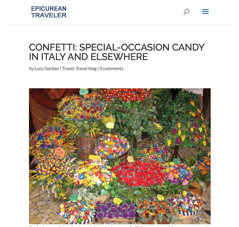Confetti: special - occasion candy in italy and elsewhere