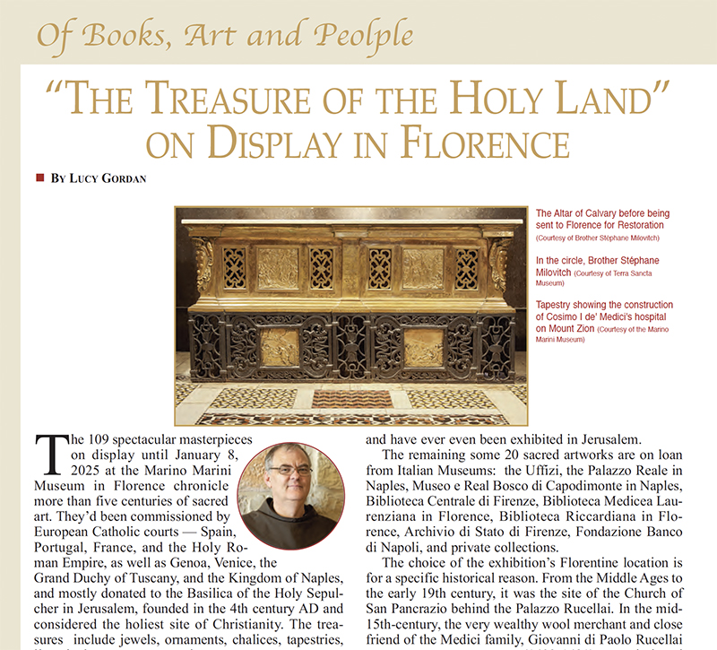 “The Treasure of The Holy Land” on Display in Florence