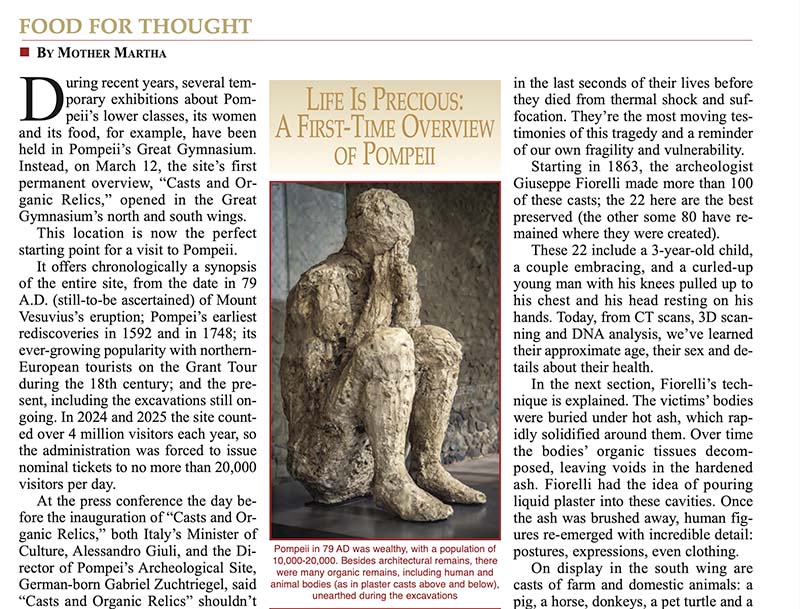 Life is Precious: A first-time overview of PomPeii