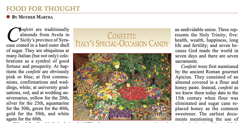 Confetti: Italy’s special-occasion candy