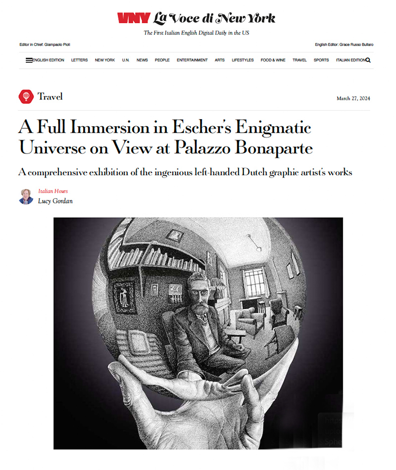 A Full Immersion in Escher's Enigmatic Universe on View at Palazzo Bonaparte
