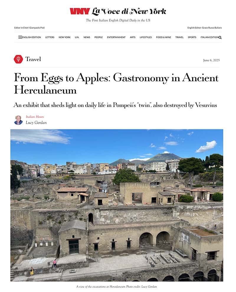 From Eggs to Apples: Gastronomy in Ancient Herculaneum