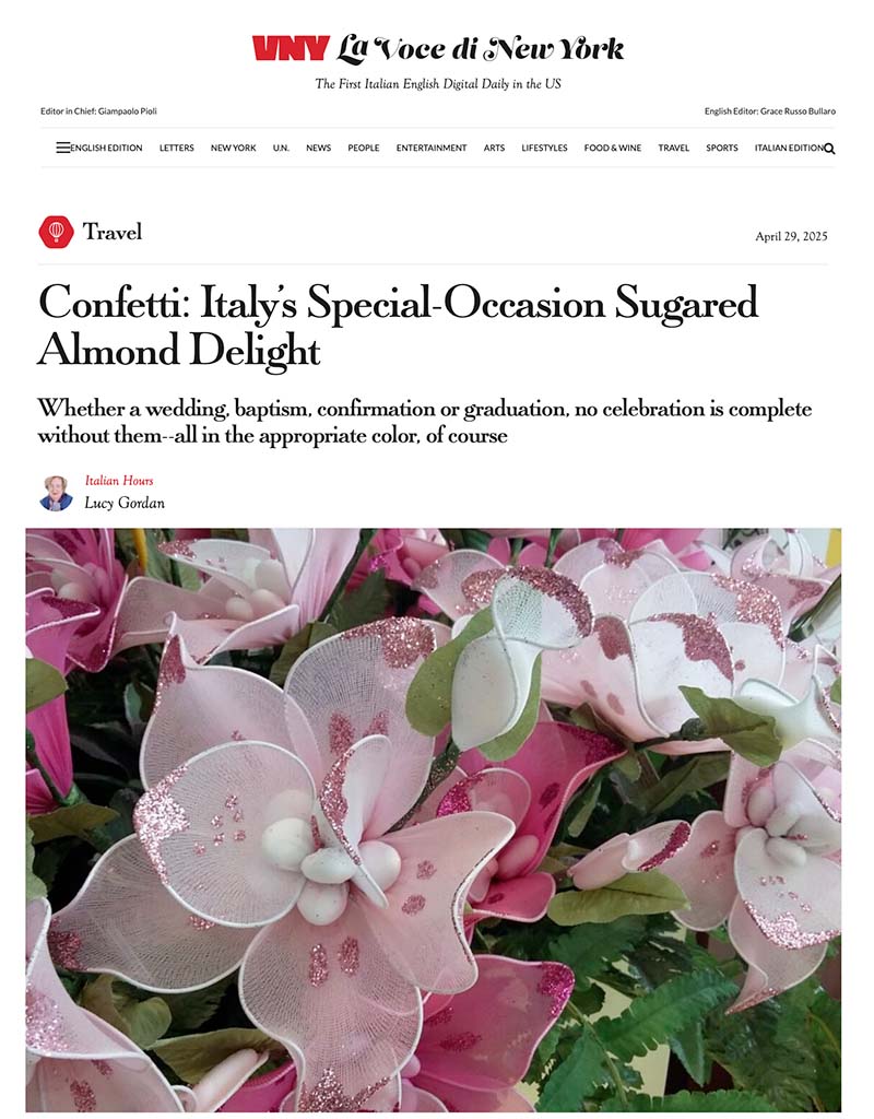 Confetti: Italy ’ s Special-Occasion Sugared Almond Delight
