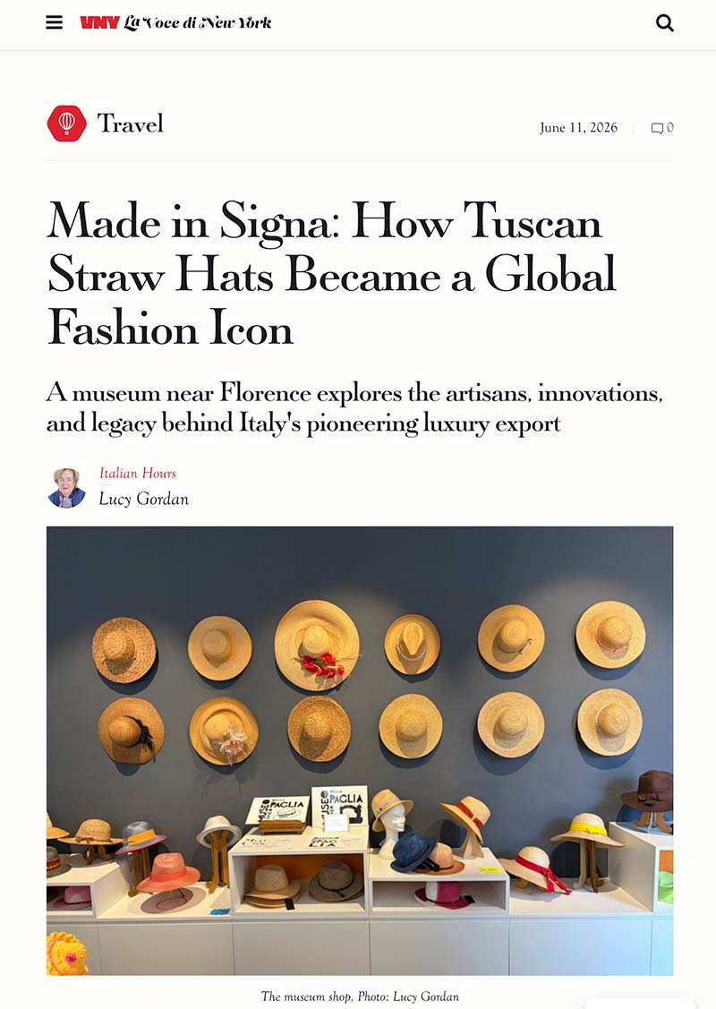 Made in Signa: How Tuscan Straw Hats Became a Global Fashion Icon